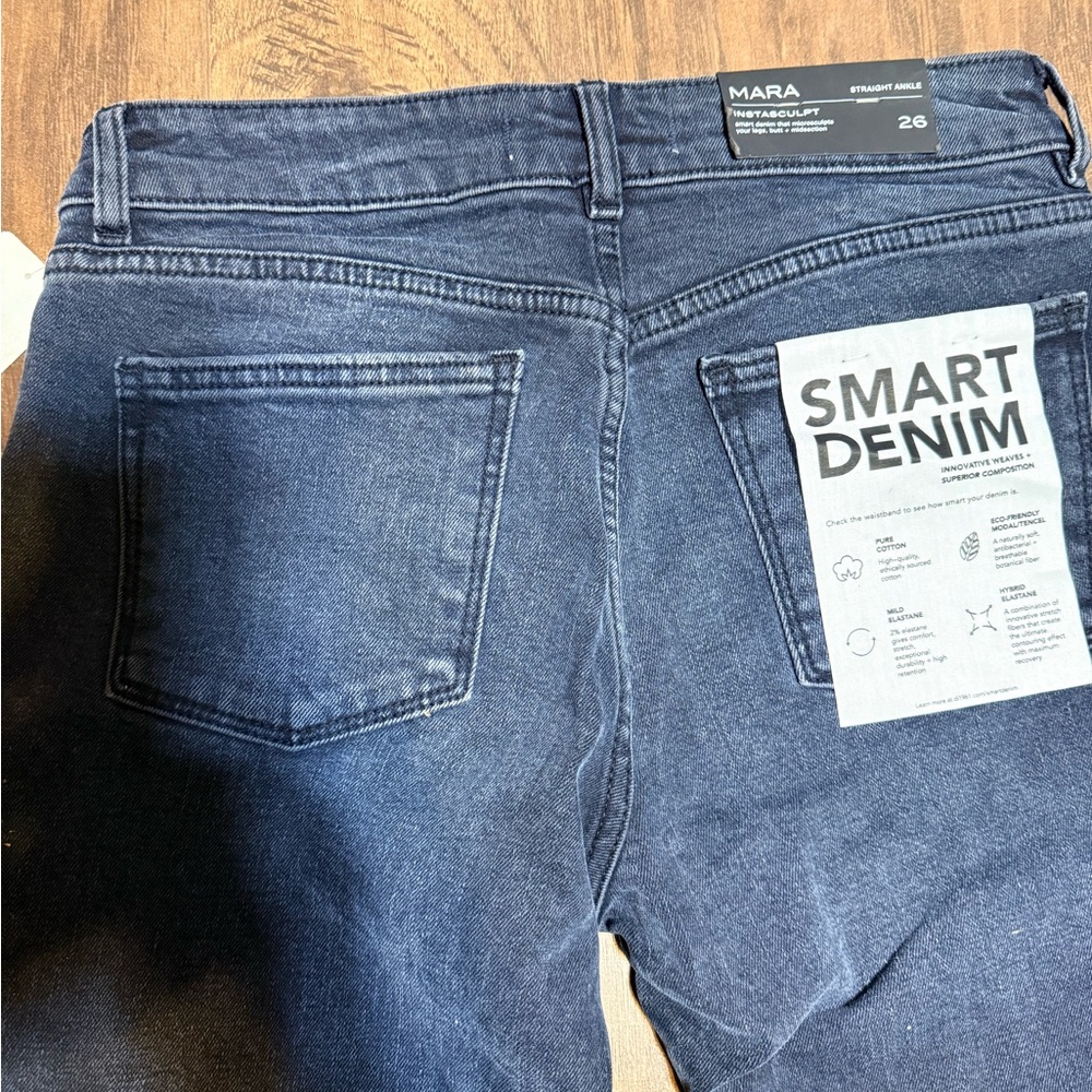 DL1961 Women's Midnight Straight Leg Jeans Smart Denim - Picture 7 of 8